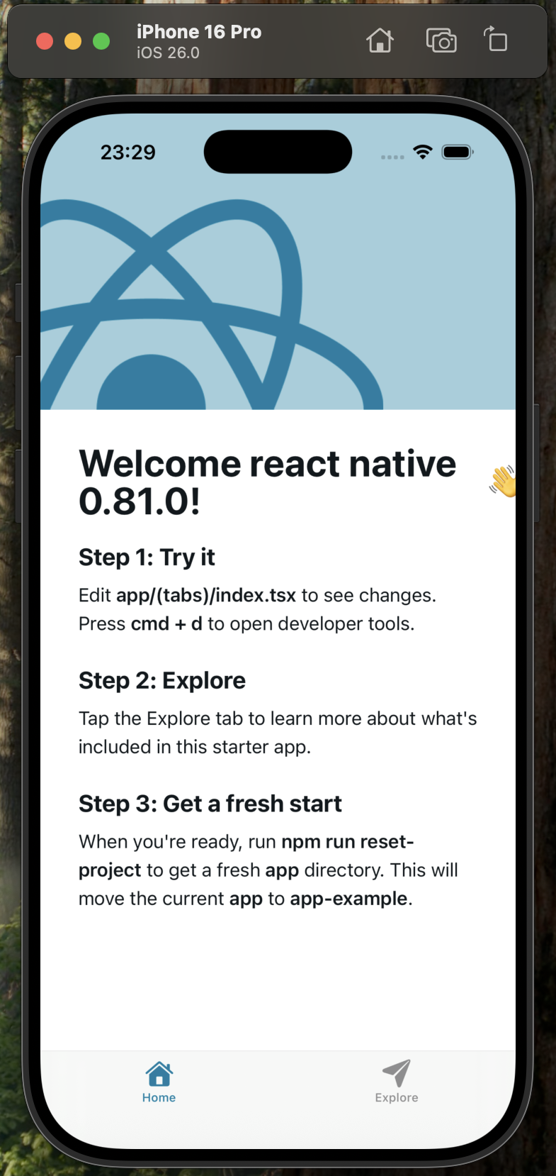 React Native 0.81.0 iOS